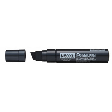 Pentel huopakynä N50XL musta viisto | Euro Toimistotukut Oy