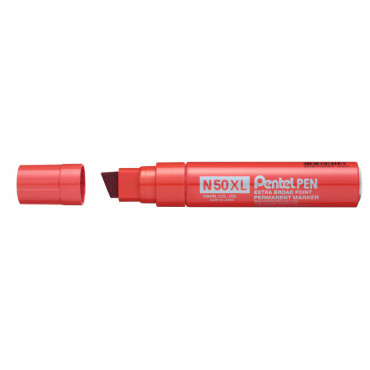 Pentel huopakynä N50XL punainen viisto | Euro Toimistotukut Oy