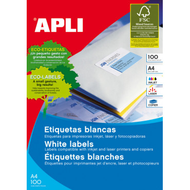 Apli tulostusetiketti 105 x 57 mm | Euro Toimistotukut Oy