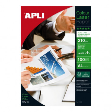 Apli Glossy laserpaperi A4  210g | Euro Toimistotukut Oy