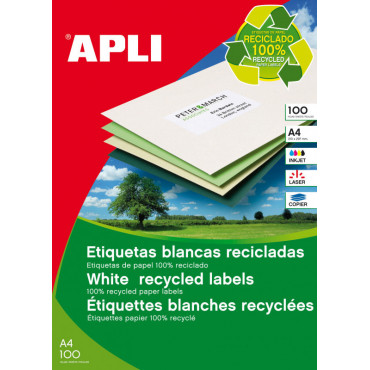 Apli tulostusetiketti 70 x 37 mm Eco | Euro Toimistotukut Oy