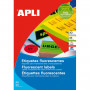 Apli tulostusetiketti 64 x 33,9 mm neonoranssi | Euro Toimistotukut Oy
