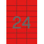 Apli tulostusetiketti 70 x 37 mm punainen | Euro Toimistotukut Oy