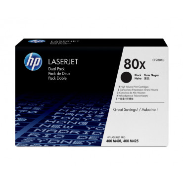 HP CF280X värikasetti musta (2-pack) | Euro Toimistotukut Oy