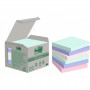 Post-it 654 ekoviestilappu värilajitelma 76 x 76 mm (6) | Euro Toimistotukut Oy