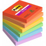 Post-it 654 Super Sticky Playful värilajitelma 76 x 76 mm (6) | Euro Toimistotukut Oy