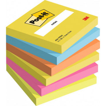 Post-it 654 värilajitelma Energetic 76 x 76 mm (6) | Euro Toimistotukut Oy