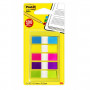 Post-It Index teippimerkki 683-5cb ½-tuumaa leveä 5 väriä 12 x 43 mm | Euro Toimistotukut Oy