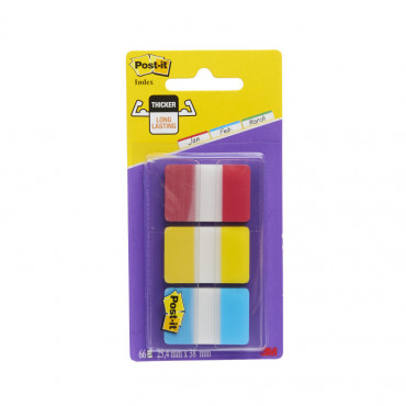 Post-it Index teipppimerkki 686 arkistointiin 25 x 38 mm 3-väriä | Euro Toimistotukut Oy