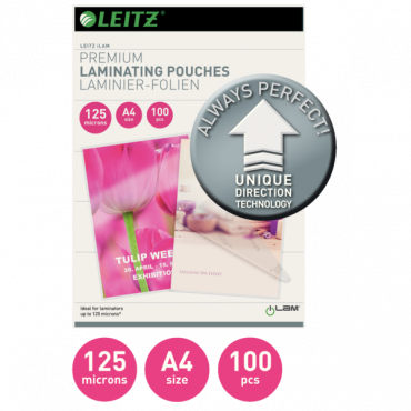 Leitz laminointitasku A4 UDT 125 mic.(100) | Euro Toimistotukut Oy