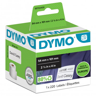 Dymo LabelWriter lähetys/nimitarrat  101 x 54 mm | Euro Toimistotukut Oy