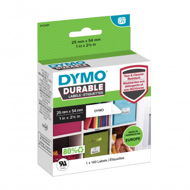 Dymo LabelWriter Durable kestotarrat 25 x 54 mm | Euro Toimistotukut Oy
