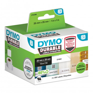 Dymo LabelWriter Durable kestotarrat 25 x 25 mm | Euro Toimistotukut Oy