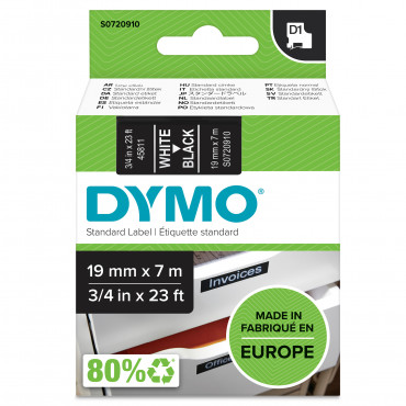 Dymo D1 tarrateippi 19 mm va/mu | Euro Toimistotukut Oy