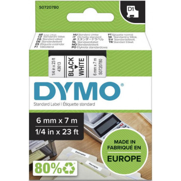 Dymo D1 tarrateippi 6 mm mu/va | Euro Toimistotukut Oy