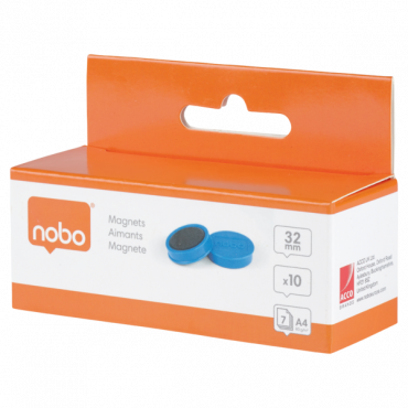 Nobo magneetit 32 mm sininen (10) | Euro Toimistotukut Oy
