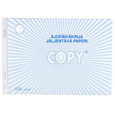 Copy ajopäiväkirja A5/50 vaaka jäljentävä | Euro Toimistotukut Oy