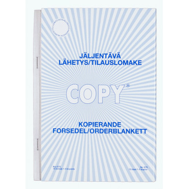 Copy tilaus/lähete  A5/100 pysty jäljentävä | Euro Toimistotukut Oy