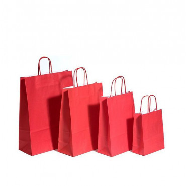 Nyörisankakassi punainen 22 +10 x 31 cm (50) | Euro Toimistotukut Oy