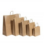 Nyörisankakassi ruskea 26 + 12 x 35 cm (50) | Euro Toimistotukut Oy
