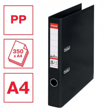 Esselte muovimappi No.1 Power A4/50 mm musta | Euro Toimistotukut Oy