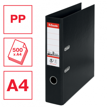 Esselte muovimappi No.1 Power A4/75 mm musta | Euro Toimistotukut Oy