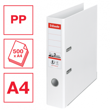 Esselte muovimappi No.1 Power A4/75 mm valkoinen | Euro Toimistotukut Oy