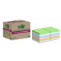 Post-it Super Sticky ekoviestilaput 76 x 76 mm värilajitelma (12) | Euro Toimistotukut Oy