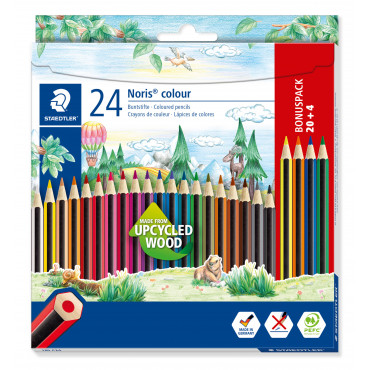 Staedtler Noris 185 puuväri 24 väriä | Euro Toimistotukut Oy