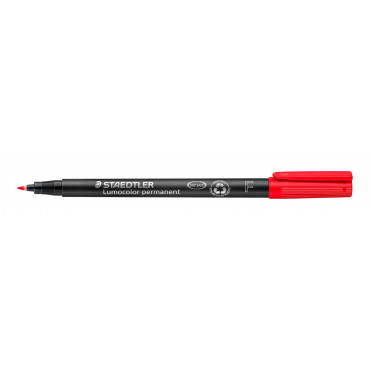 Staedtler Lumocolor F318 punainen 0,6 mm | Euro Toimistotukut Oy