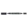 Staedtler Lumocolor 348 DUO huopakynä musta 0,6 mm/1,5 mm | Euro Toimistotukut Oy