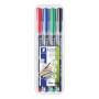 Staedtler Lumocolor M317 medium 4 värin sarja 1,0 mm | Euro Toimistotukut Oy