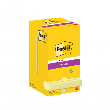 Post-it 655 Super Sticky keltainen 76 x 127 mm (12) | Euro Toimistotukut Oy