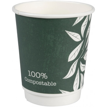 Abena Gastro-Line BIO tuplaseinä kuumakuppi 24 cl (25) | Euro Toimistotukut Oy