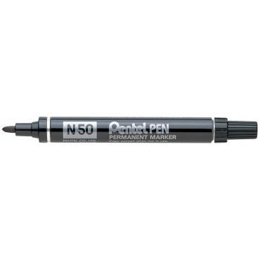 Pentel huopakynä N50 musta pyöreä | Euro Toimistotukut Oy