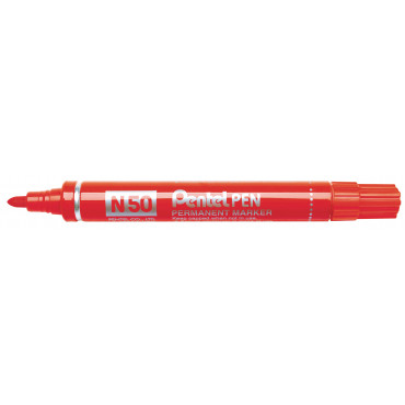 Pentel huopakynä N50 punainen pyöreä | Euro Toimistotukut Oy