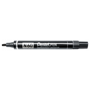 Pentel huopakynä N60 musta viisto | Euro Toimistotukut Oy