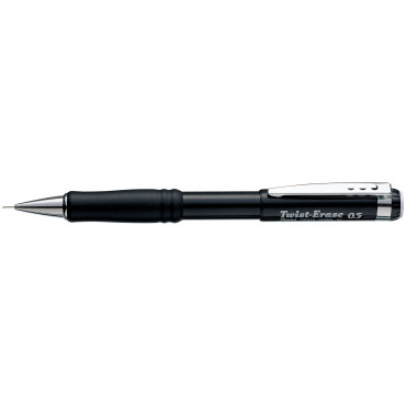 Pentel irtolyijykynä Twist-Erase 0.5 musta | Euro Toimistotukut Oy