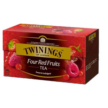 Tee Twinings Four Red Fruits 25 x 2 g | Euro Toimistotukut Oy