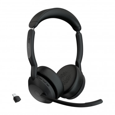 Jabra Evolve2 55 Link380c MS Stereo kuulokkeet | Euro Toimistotukut Oy