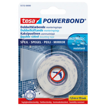 Tesa kaksipuolinen teippi peili 1,5 m x 19 mm | Euro Toimistotukut Oy