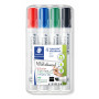 Staedtler Lumocolor 351B valkotaulukynä 4-v sarja 2-5 mm viisto | Euro Toimistotukut Oy