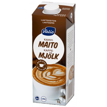 Valio kahvimaito 1 L laktoositon UHT | Euro Toimistotukut Oy