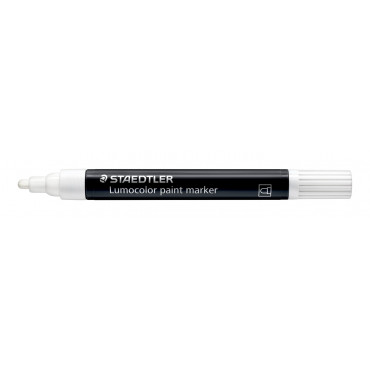 Staedtler Lumocolor 349 maalikynä 2,4 mm valkoinen | Euro Toimistotukut Oy