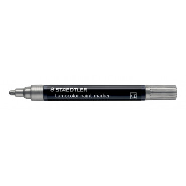 Staedtler Lumocolor 349 maalikynä 2,4 mm hopea | Euro Toimistotukut Oy