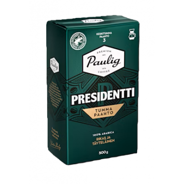 Kahvi Presidentti 500 g tumma paahto PJ | Euro Toimistotukut Oy