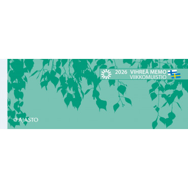 Vihreä Memo-viikkomuistio | Euro Toimistotukut Oy