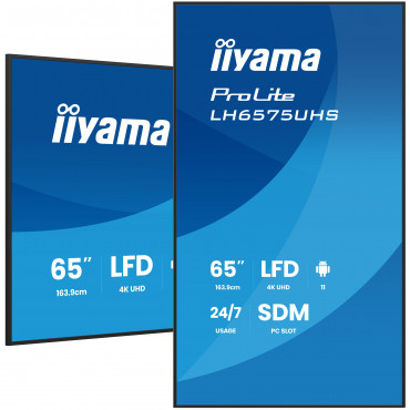iiyama Prolite LH6575UHS 65″ 24/7 näyttö | Euro Toimistotukut Oy