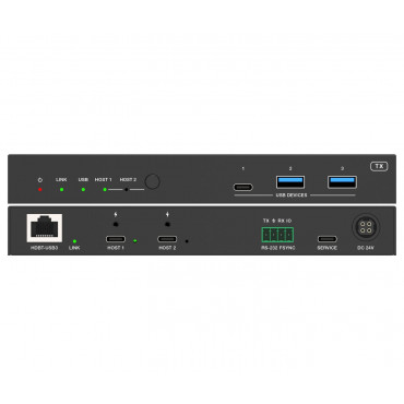 Vivolink USB3.2 Gen 1 - Laajennin (100m) kaksois-USB-C sisään & video ulos | Euro Toimistotukut Oy