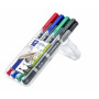 Staedtler Lumocolor 348 DUO huopakynä 4-v sarja 0.6 mm/1.5 mm | Euro Toimistotukut Oy
